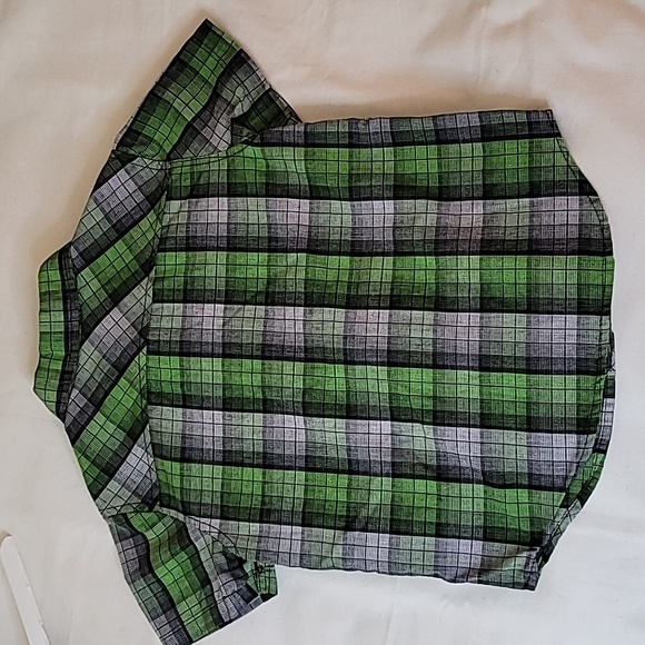 Short sleeve plaid button-down shirt - Picture 6 of 8